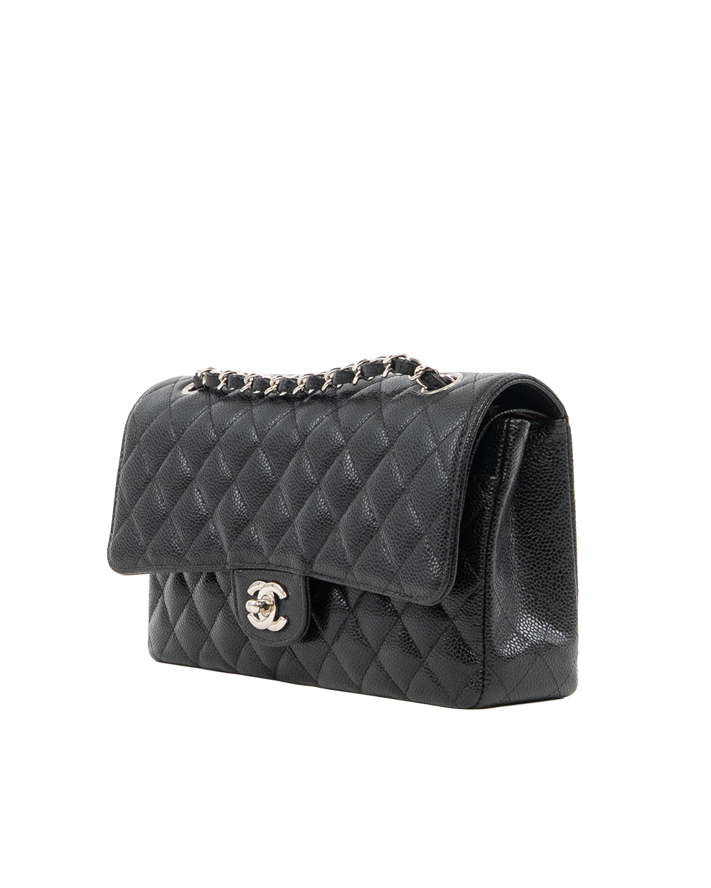CHANEL CLASSIC 10 BLACK CAVIAR SHW C2E1T1XJ 8846
