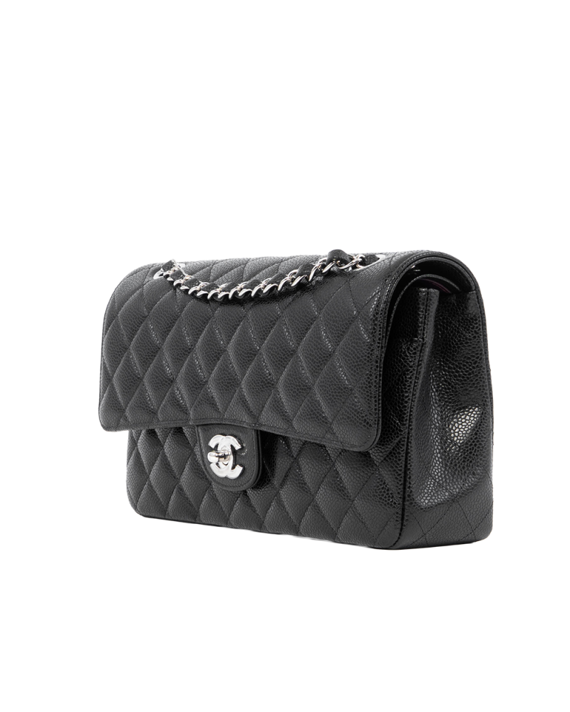 CHANEL CLASSIC 10 BLACK CAVIAR SHW X18E1PG0 0075