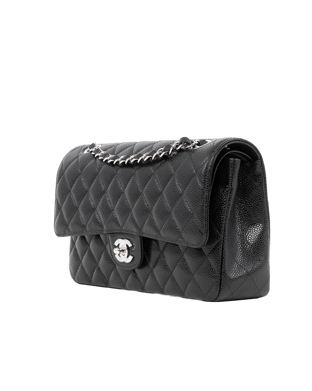 CHANEL CLASSIC 10 BLACK CAVIAR SHW X18E1PG0 0075