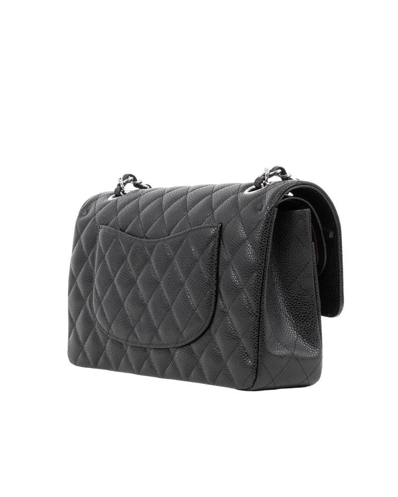 CHANEL CLASSIC 10 BLACK CAVIAR SHW X18E1PG0 0076