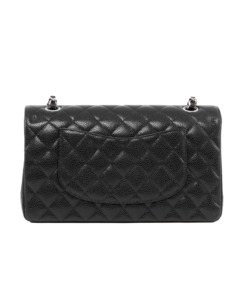 CHANEL CLASSIC 10 BLACK CAVIAR SHW X18E1PG0 0077