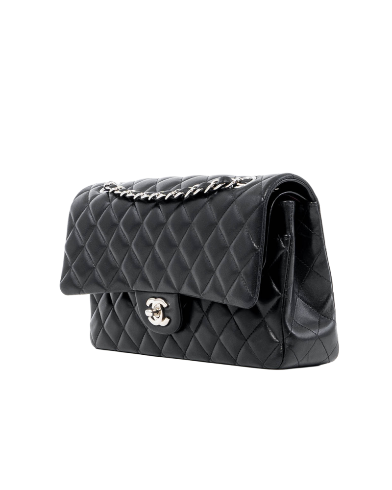 CHANEL CLASSIC 10 BLACK LAMB SHW 19478290 04240