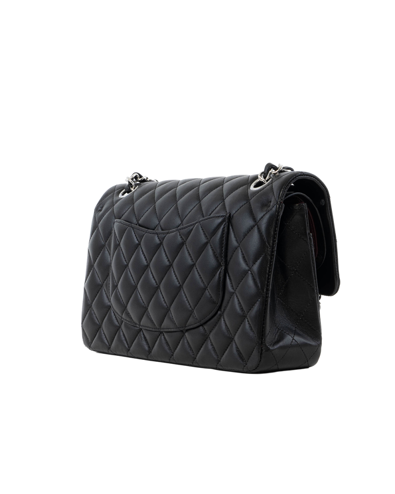 CHANEL CLASSIC 10 BLACK LAMB SHW GXCK46G8 3338