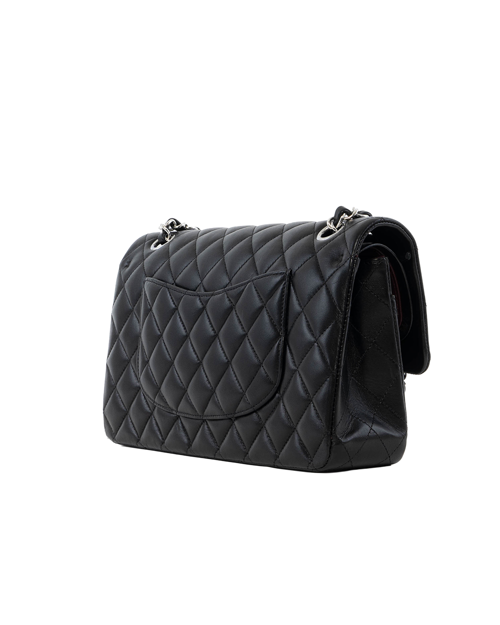 CHANEL CLASSIC 10 BLACK LAMB SHW GXCK46G8 3338