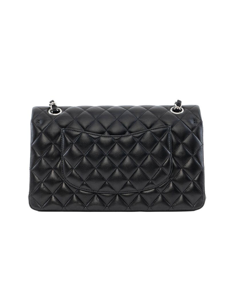 CHANEL CLASSIC 10 BLACK LAMB SHW GXCK46G8 3339