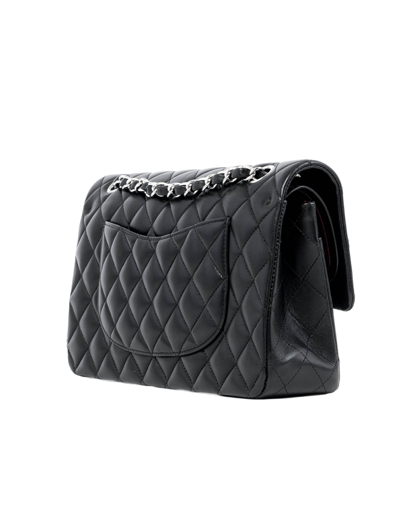 CHANEL CLASSIC 10 BLACK LAMB SHW KU9CELU8 03875