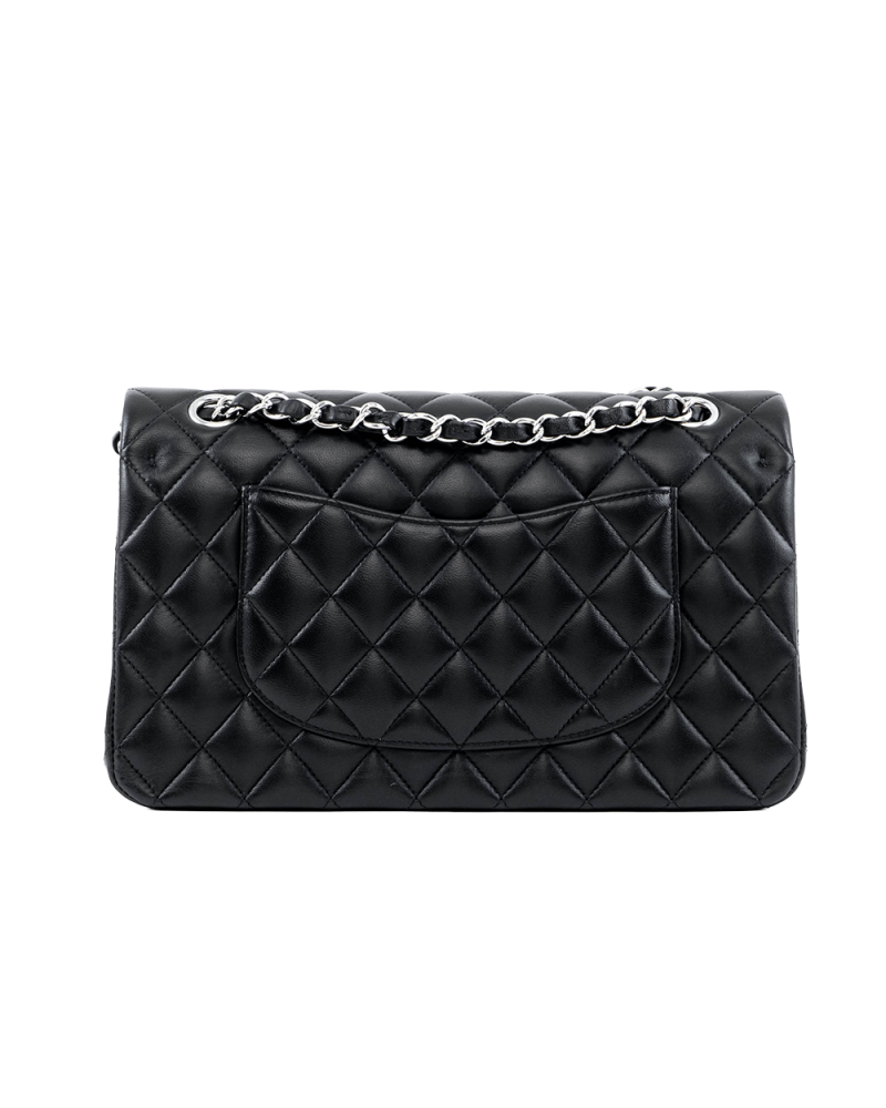 CHANEL CLASSIC 10 BLACK LAMB SHW KU9CELU8 03876