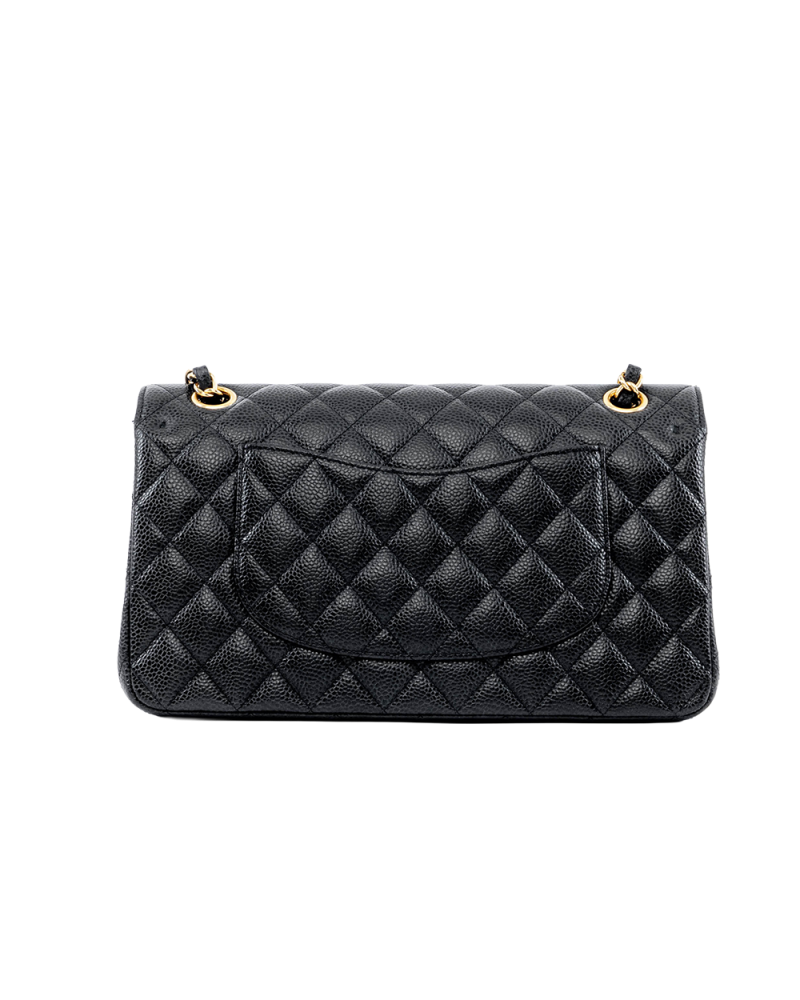 CHANEL CLASSIC 10 BLACK CAVIAR GHW 30459236 05862