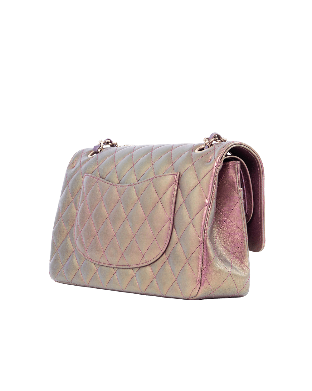 CHANEL CLASSIC 10 PINK METALIC LAMB GHW 30794200 4649
