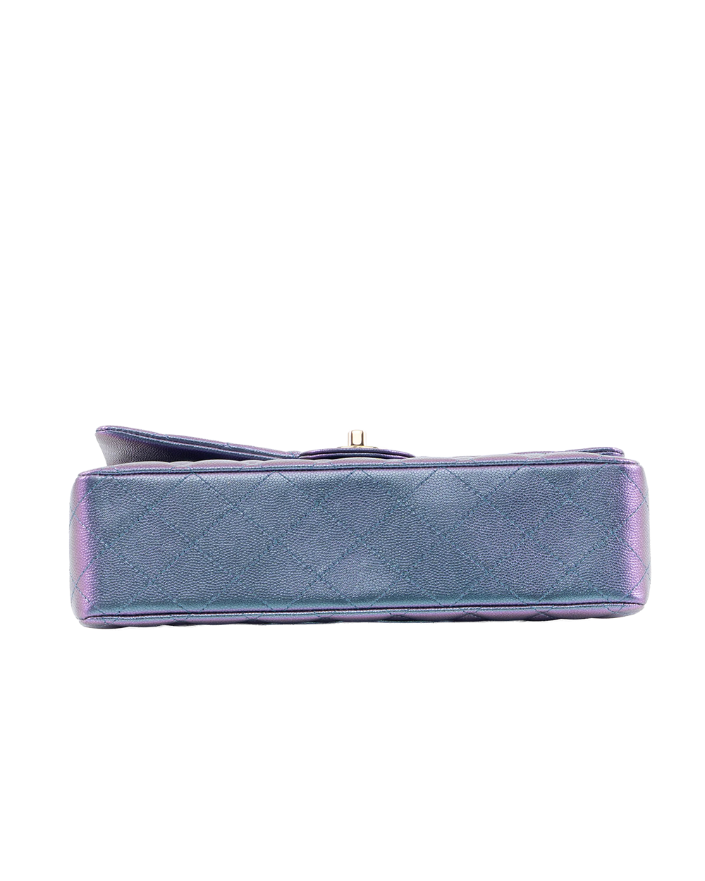 CHANEL CLASSIC 10 PURPLE METALIC CAVIAR SHW NLXG7GNK 4632