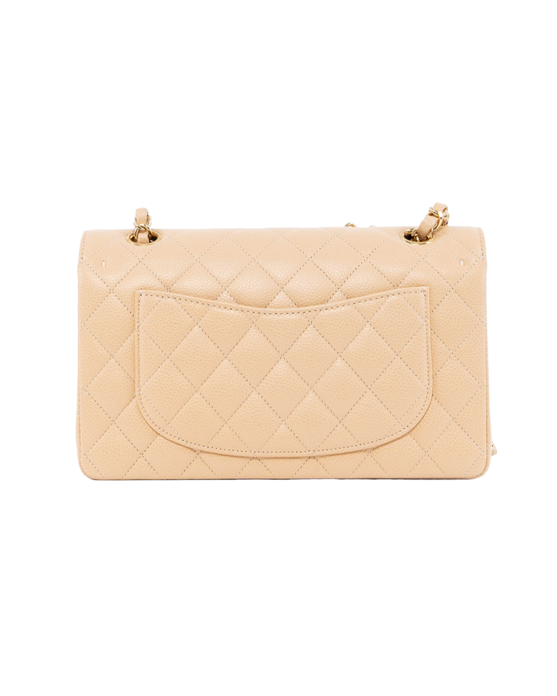 CHANEL CLASSIC 9 BEIGE CAVIAR GHW AGPP16P2 01345