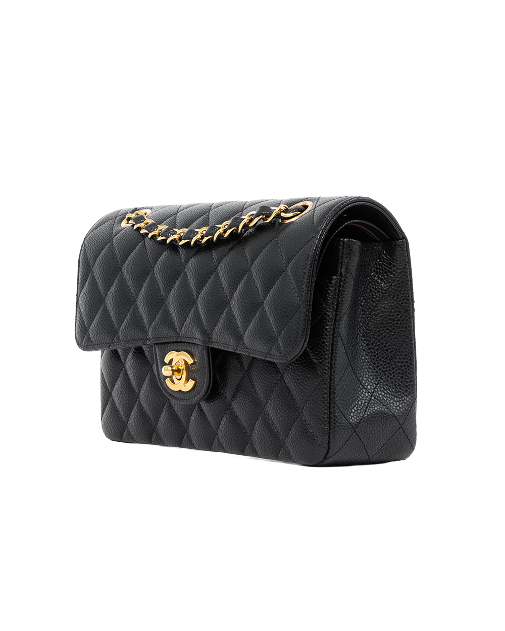 CHANEL CLASSIC 9 BLACK CAVIAR GHW AP60169A 1019