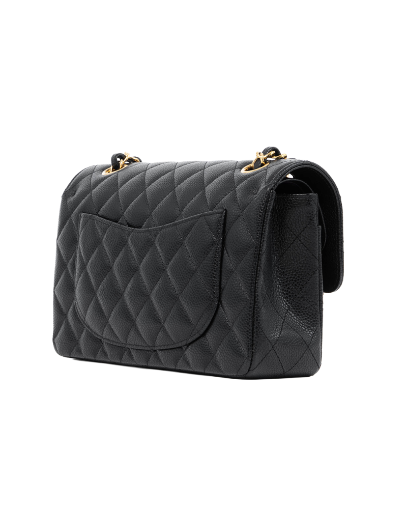 CHANEL CLASSIC 9 BLACK CAVIAR GHW AP60169A 1020