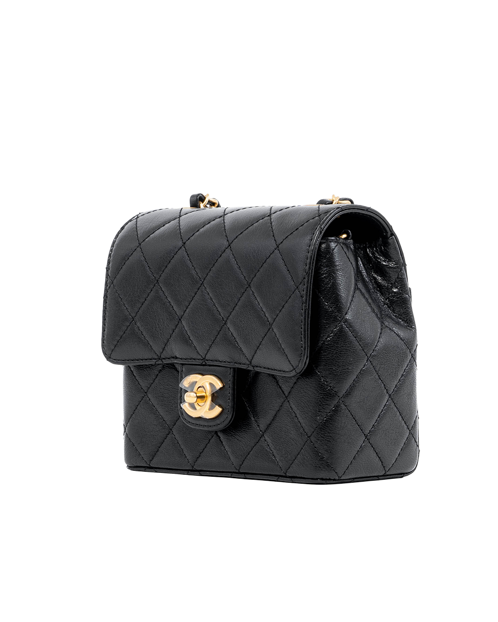 CHANEL CLASSIC FLAP 7 BLACK LAMB GHW G4C47L73 02931