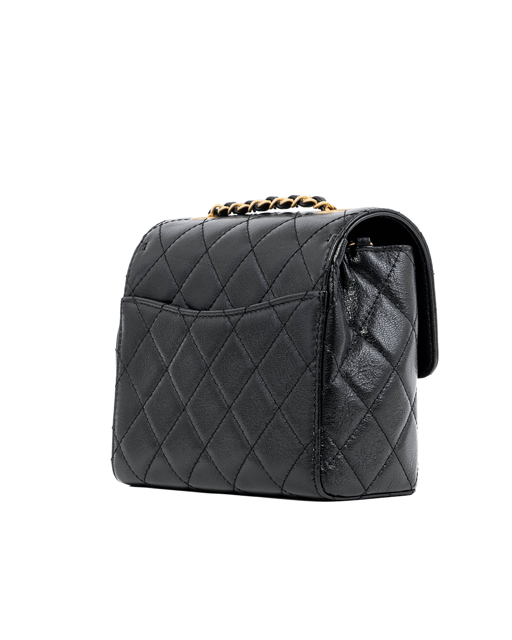 CHANEL CLASSIC FLAP 7 BLACK LAMB GHW G4C47L73 02932