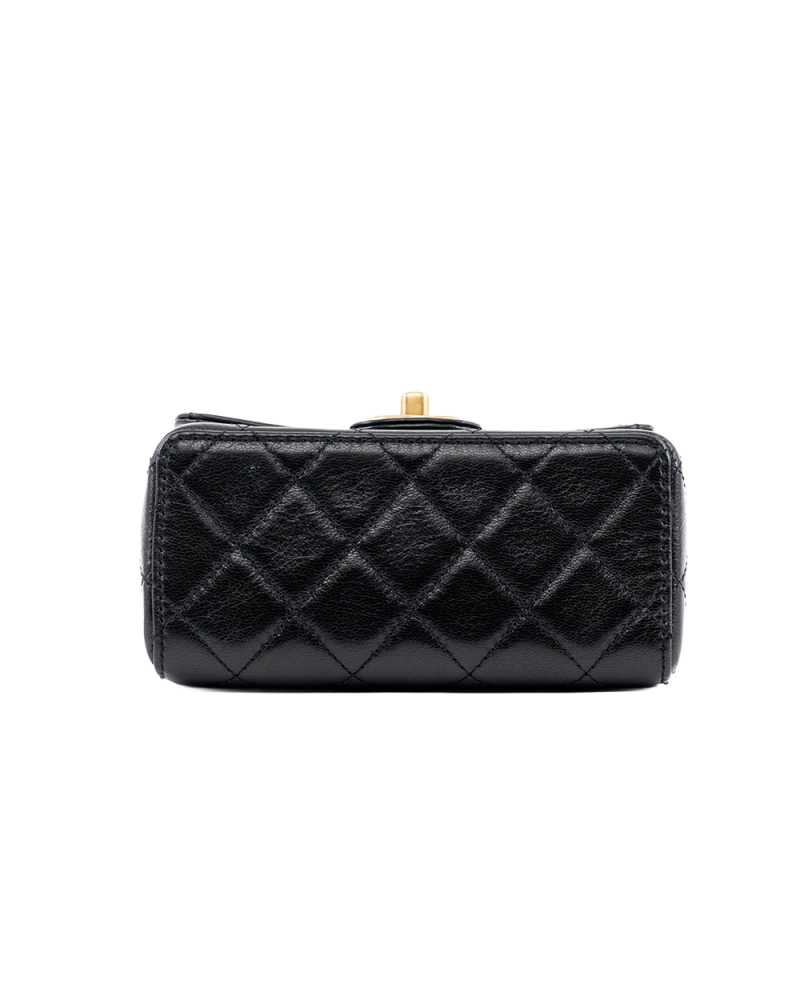 CHANEL CLASSIC FLAP 7 BLACK LAMB GHW G4C47L73 02934