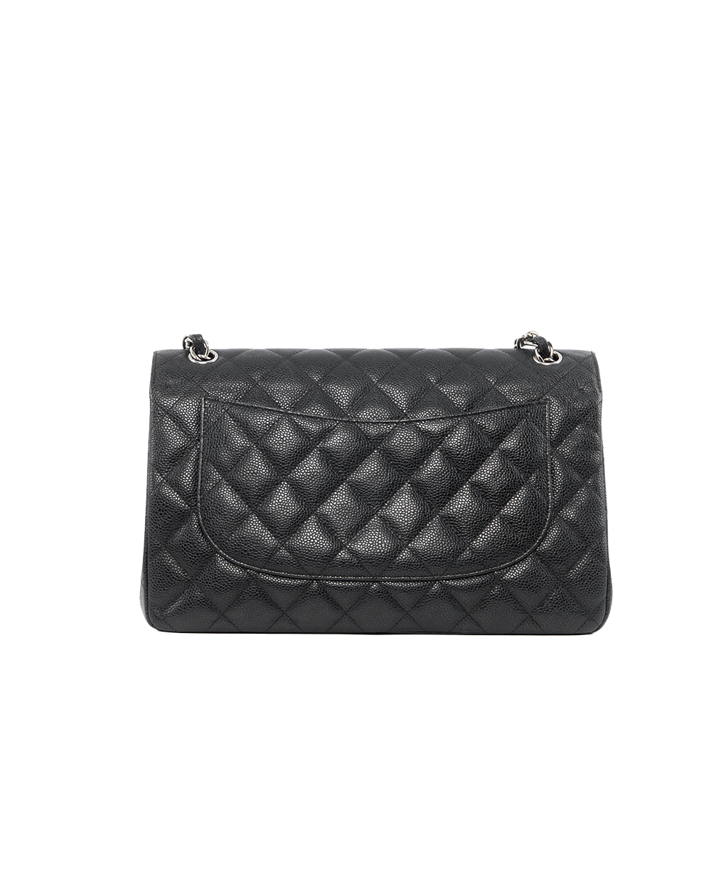 CHANEL CLASSIC JUMBO BLACK CAVIAR SHW 18289958 0236