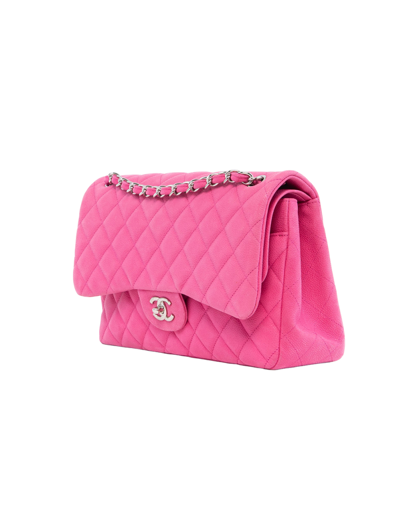 CHANEL CLASSIC JUMBO PINK CAVIAR SHW 18141901 4020