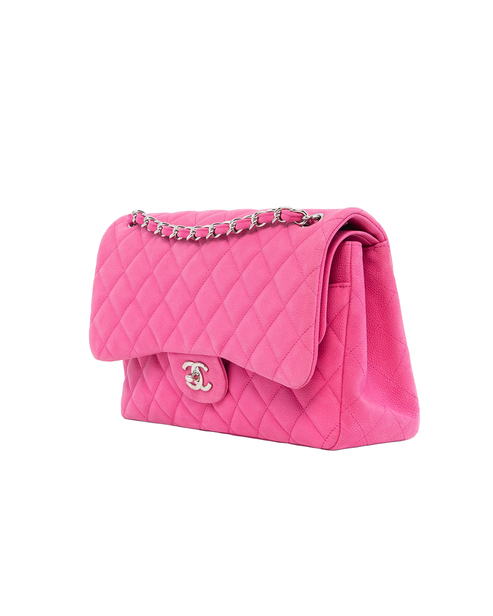 CHANEL CLASSIC JUMBO PINK CAVIAR SHW 18141901 4020