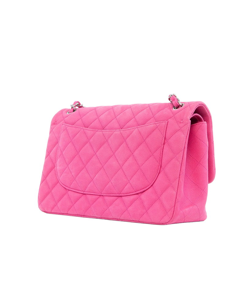 CHANEL CLASSIC JUMBO PINK CAVIAR SHW 18141901 4021