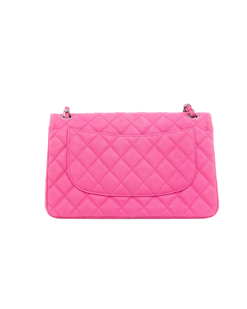 CHANEL CLASSIC JUMBO PINK CAVIAR SHW 18141901 4022
