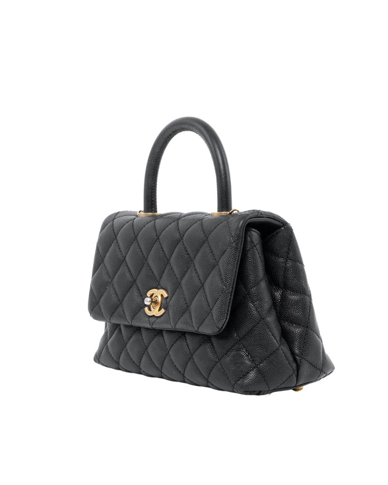 CHANEL COCO HANDLE 9 BLACK CAVIAR GHW 24067809 00525