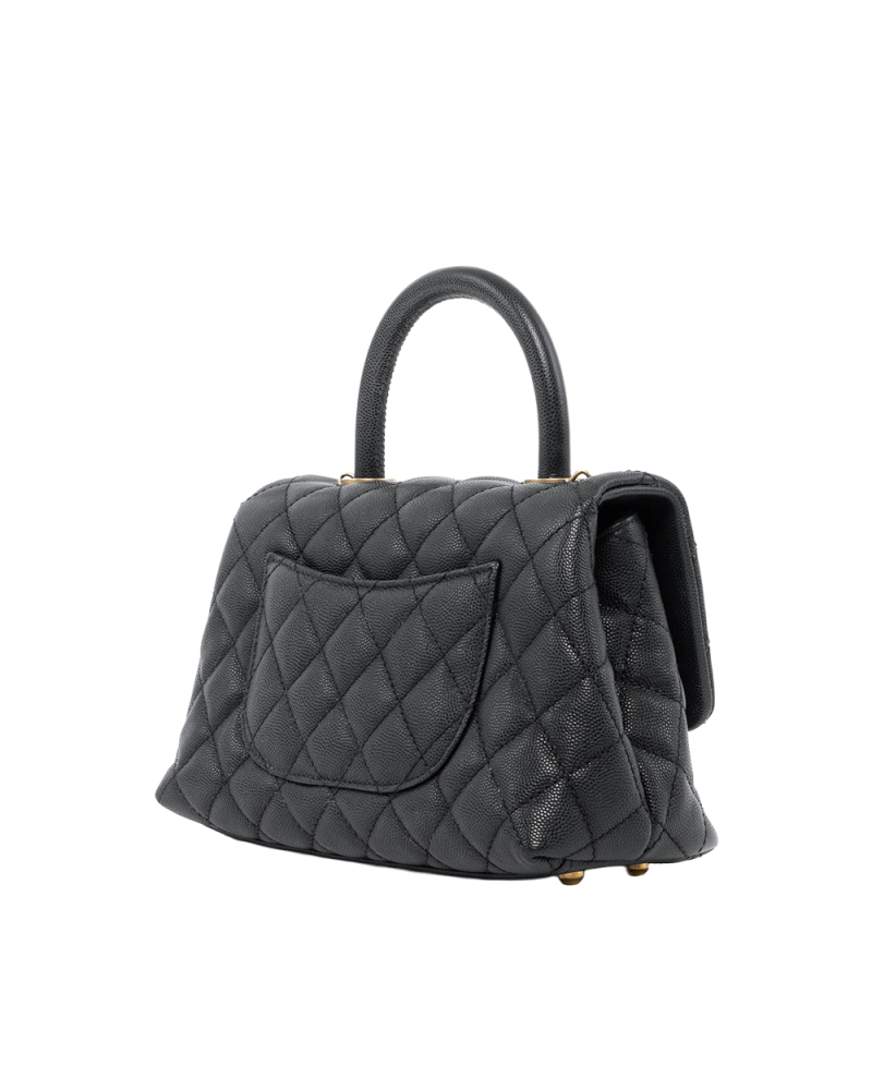 CHANEL COCO HANDLE 9 BLACK CAVIAR GHW 24067809 00526