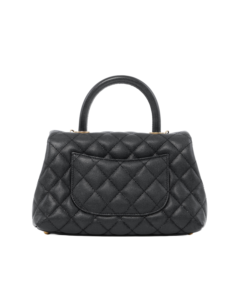 CHANEL COCO HANDLE 9 BLACK CAVIAR GHW 24067809 00527