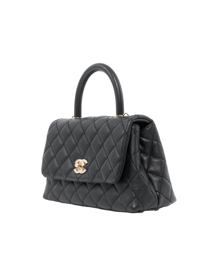 CHANEL COCO HANDLE 9 BLACK CAVIAR GHW 30997348 0041