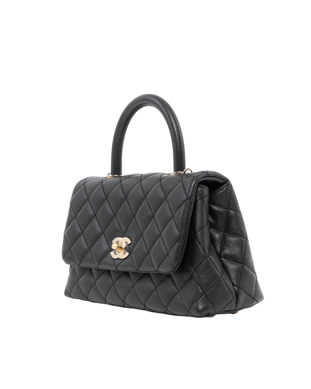 CHANEL COCO HANDLE 9 BLACK CAVIAR GHW 30997348 0041