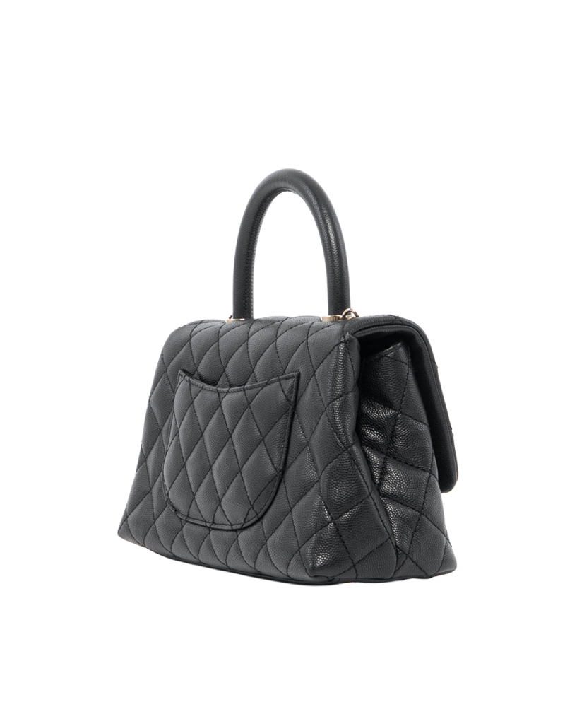 CHANEL COCO HANDLE 9 BLACK CAVIAR GHW 30997348 0042