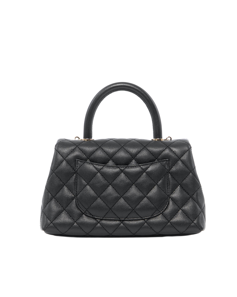 CHANEL COCO HANDLE 9 BLACK CAVIAR GHW 30997348 0043