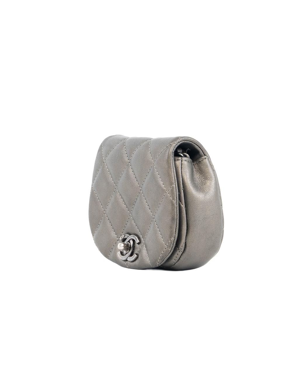 CHANEL COCO MAIL CLUTCH MINI GREY LAMB RHW 31560175 5399