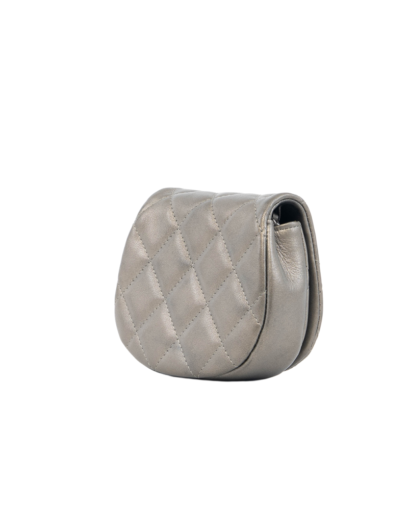 CHANEL COCO MAIL CLUTCH MINI GREY LAMB RHW 31560175 5400