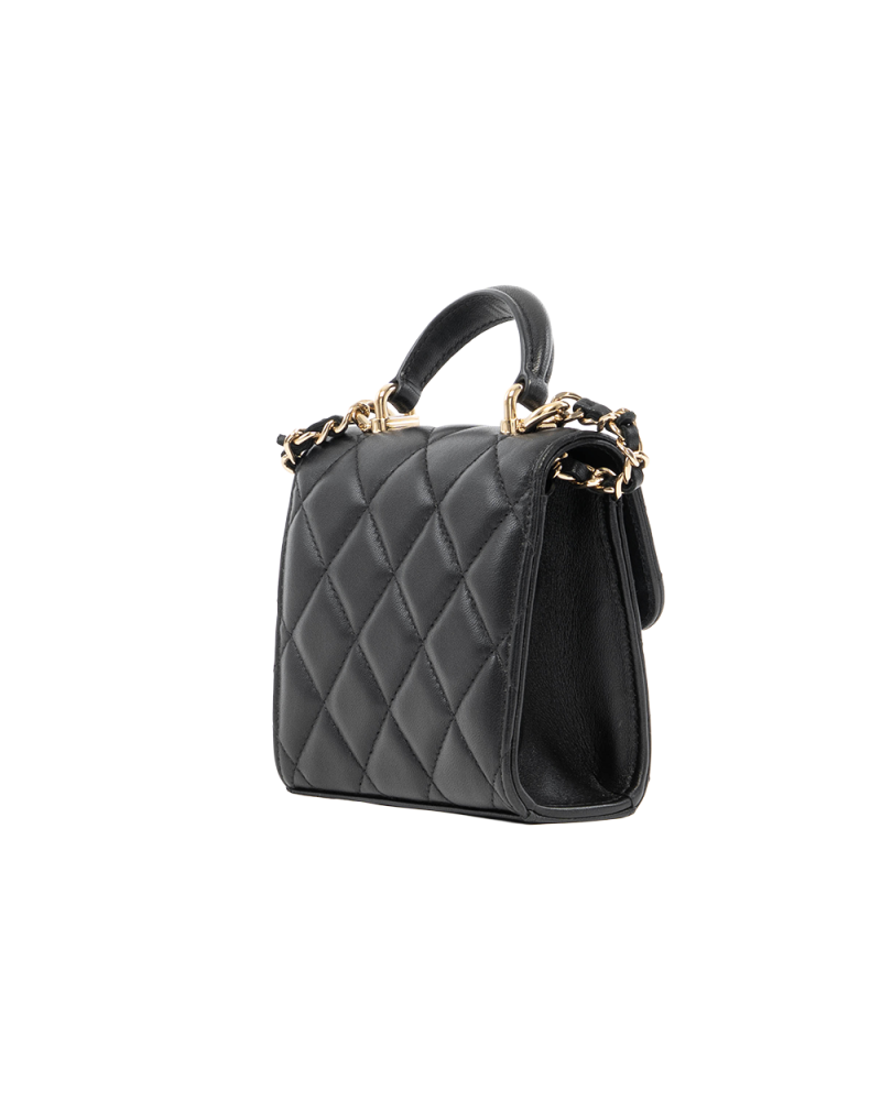 CHANEL FLAP COIN PURSECH MINI BLACK LAMB SHW 32116936 8157