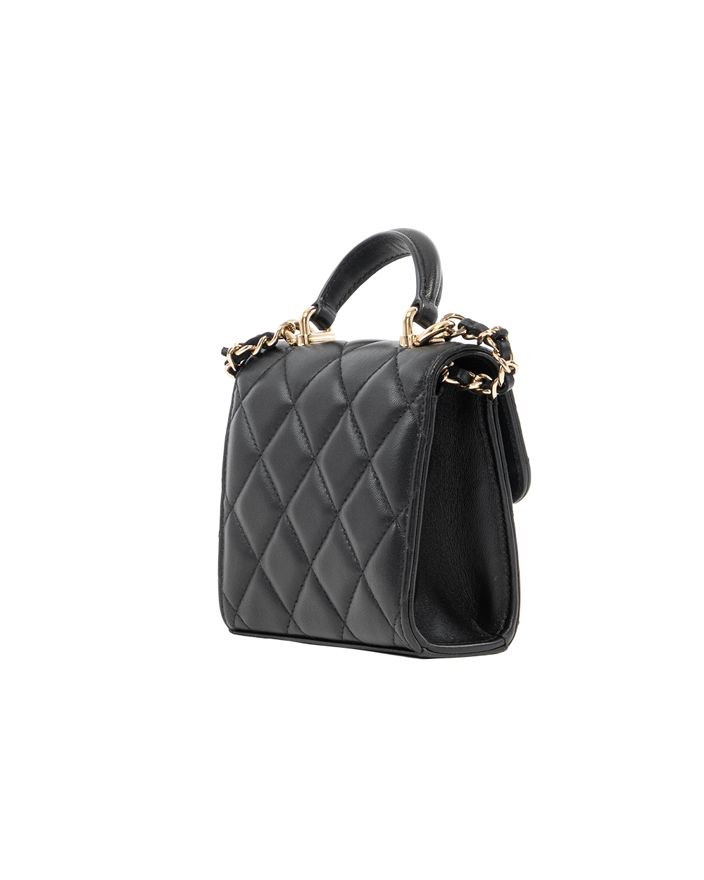 CHANEL FLAP COIN PURSECH MINI BLACK LAMB SHW 32116936 8157