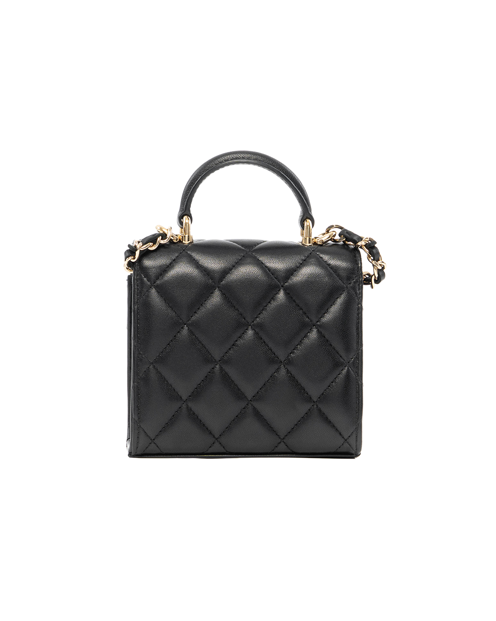 CHANEL FLAP COIN PURSECH MINI BLACK LAMB SHW 32116936 8158