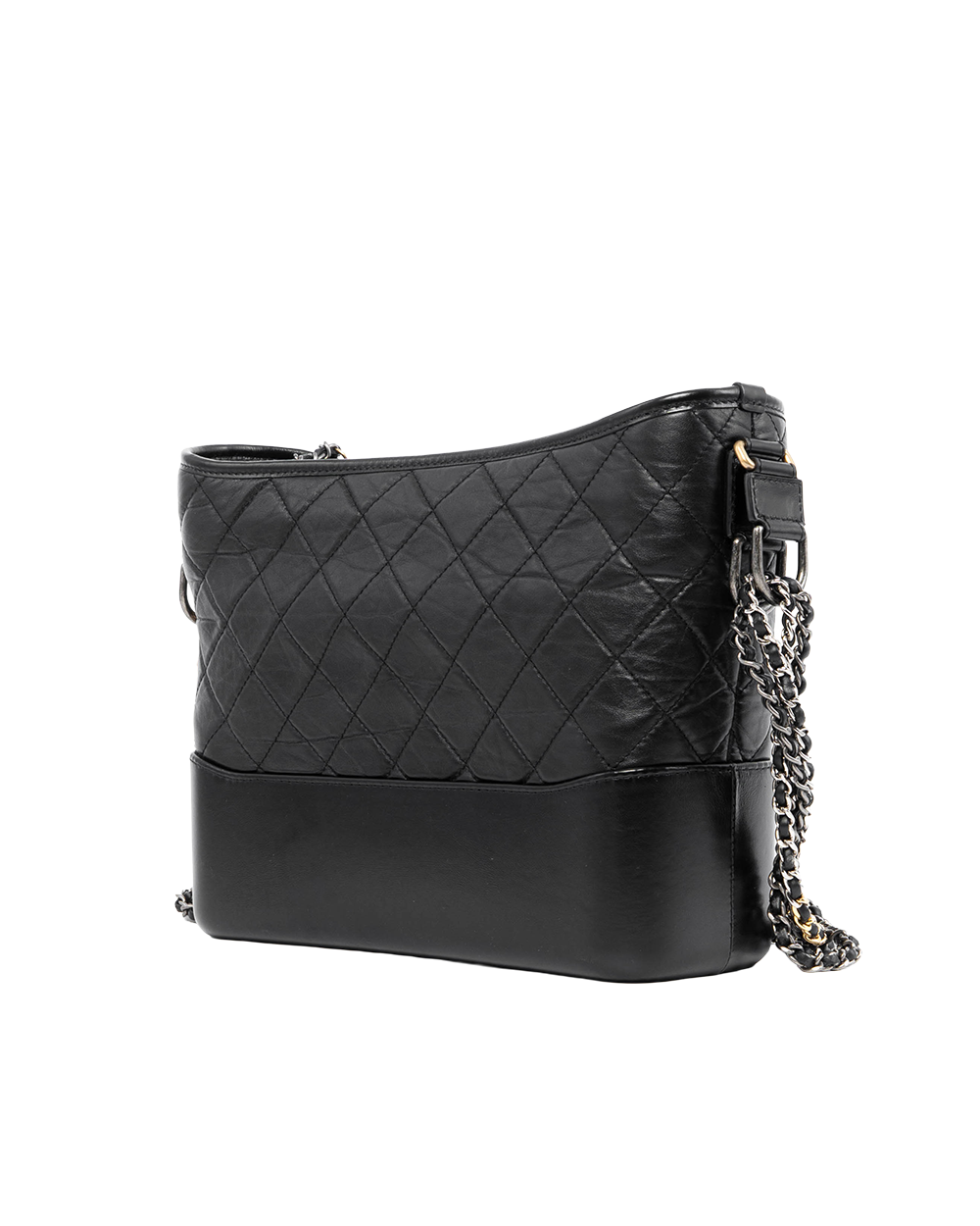 CHANEL GABRIELLE MEDIUM BLACK LAMB GHW SHW 28737862 2160
