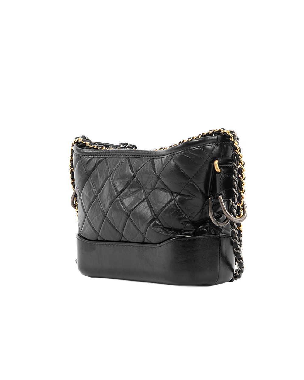 CHANEL GABRIELLE SMALL BLACK LAMB GHW 28470372 5457