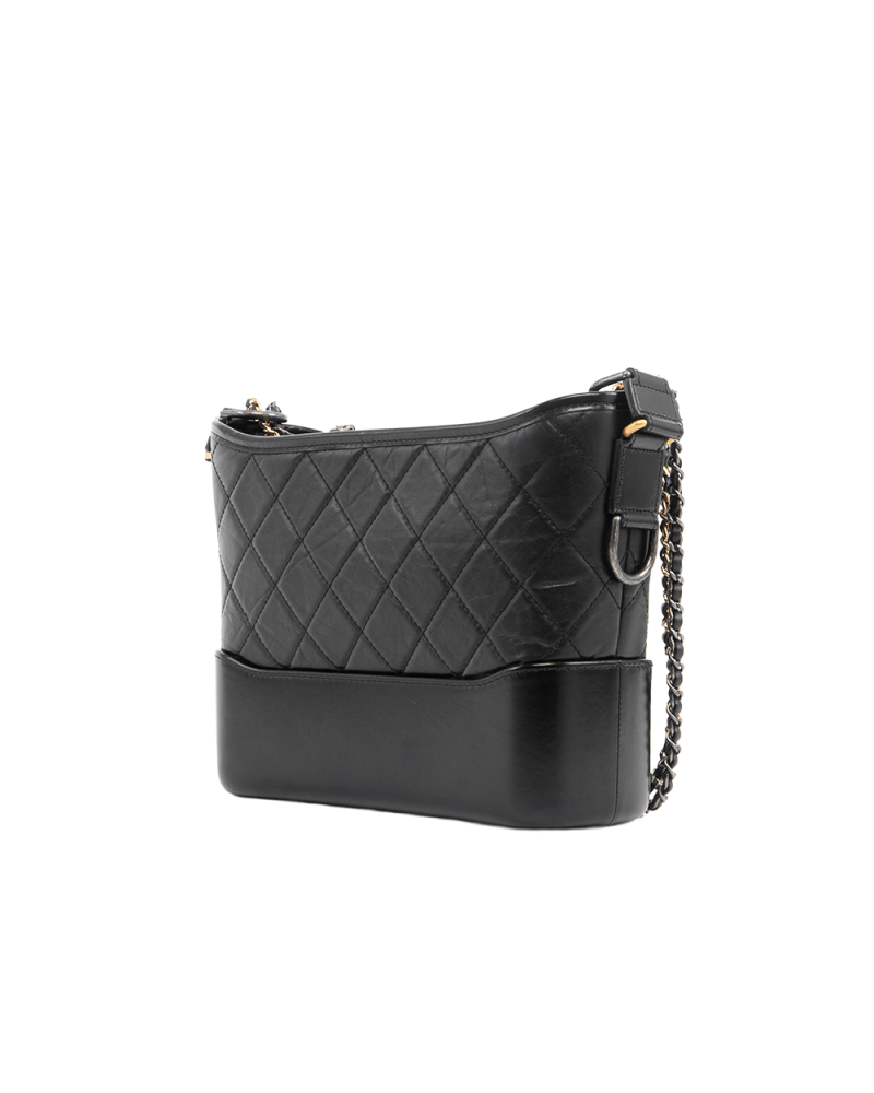 CHANEL GABRIELLE SMALL BLACK LAMB RHW LEXA1HU3 5320