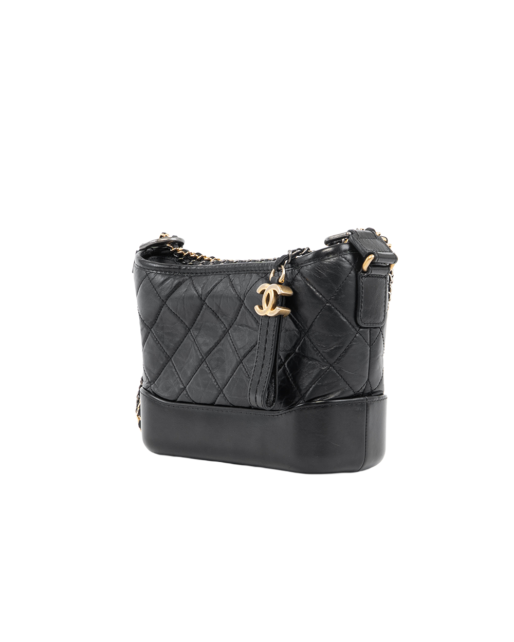 CHANEL GABRIELLE SMALL BLACK LAMB SGHW 26030844 5375