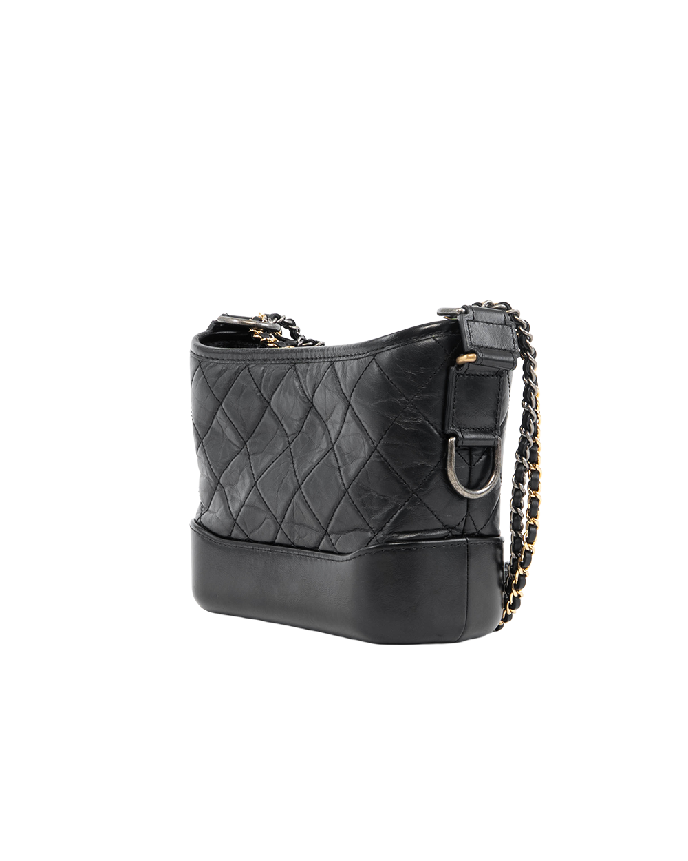 CHANEL GABRIELLE SMALL BLACK LAMB SGHW 26030844 5376