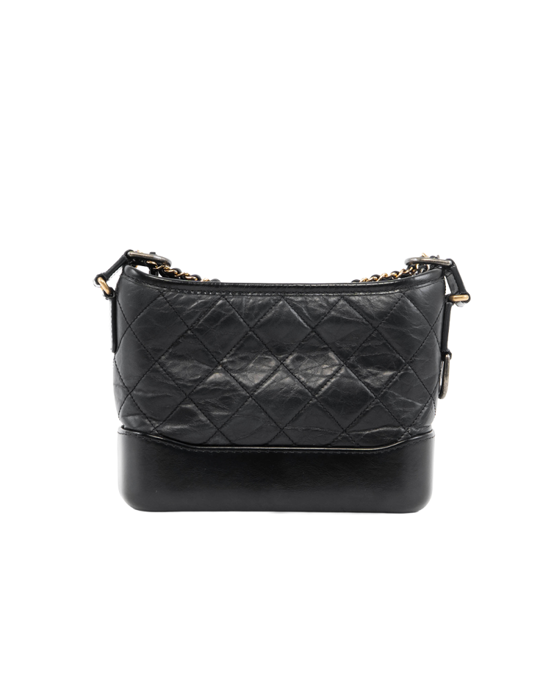 CHANEL GABRIELLE SMALL BLACK LAMB SGHW 26030844 5377