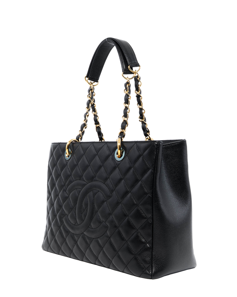 CHANEL GST BLACK CAVIAR GHW 18538166 4018