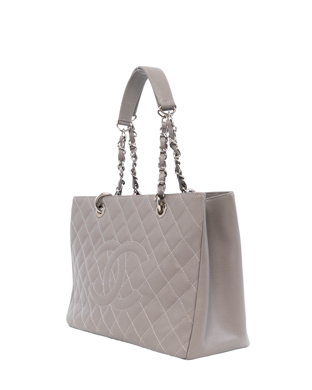 CHANEL GST GRAY CAVIAR SHW 17029033 4127