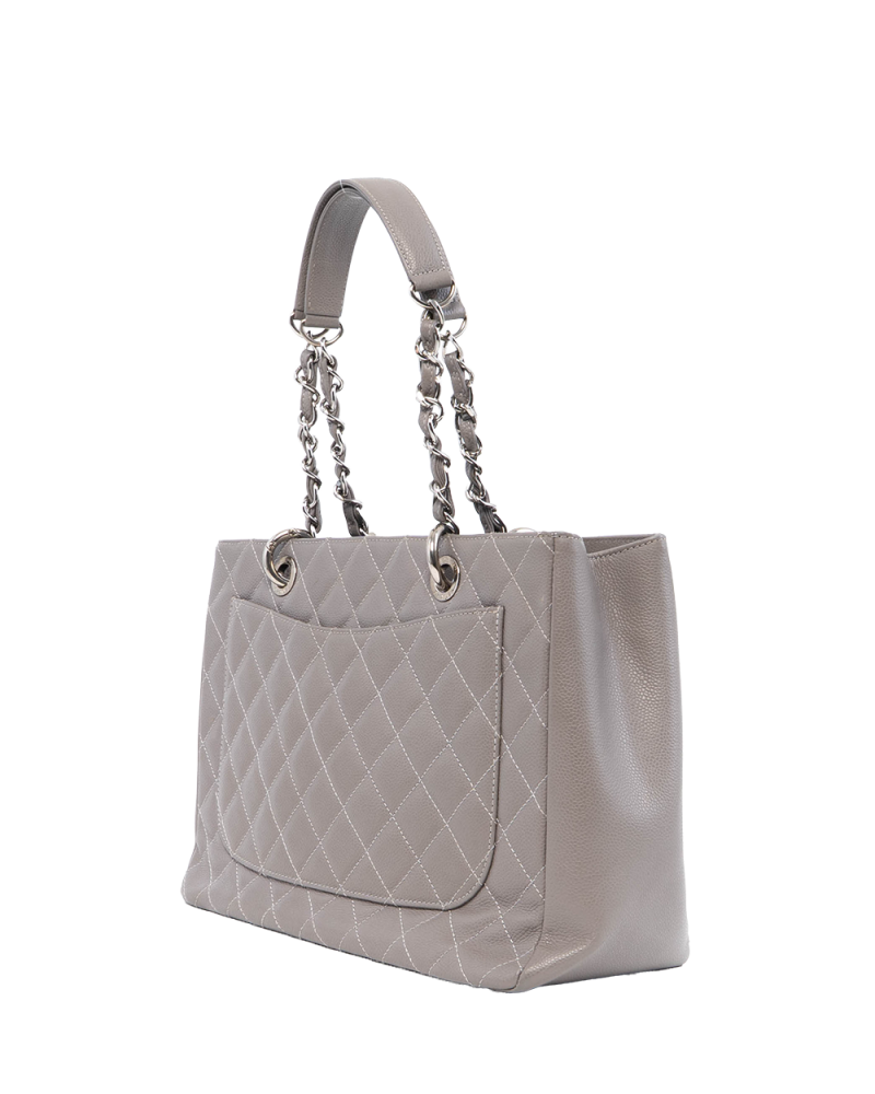 CHANEL GST GRAY CAVIAR SHW 17029033 4128