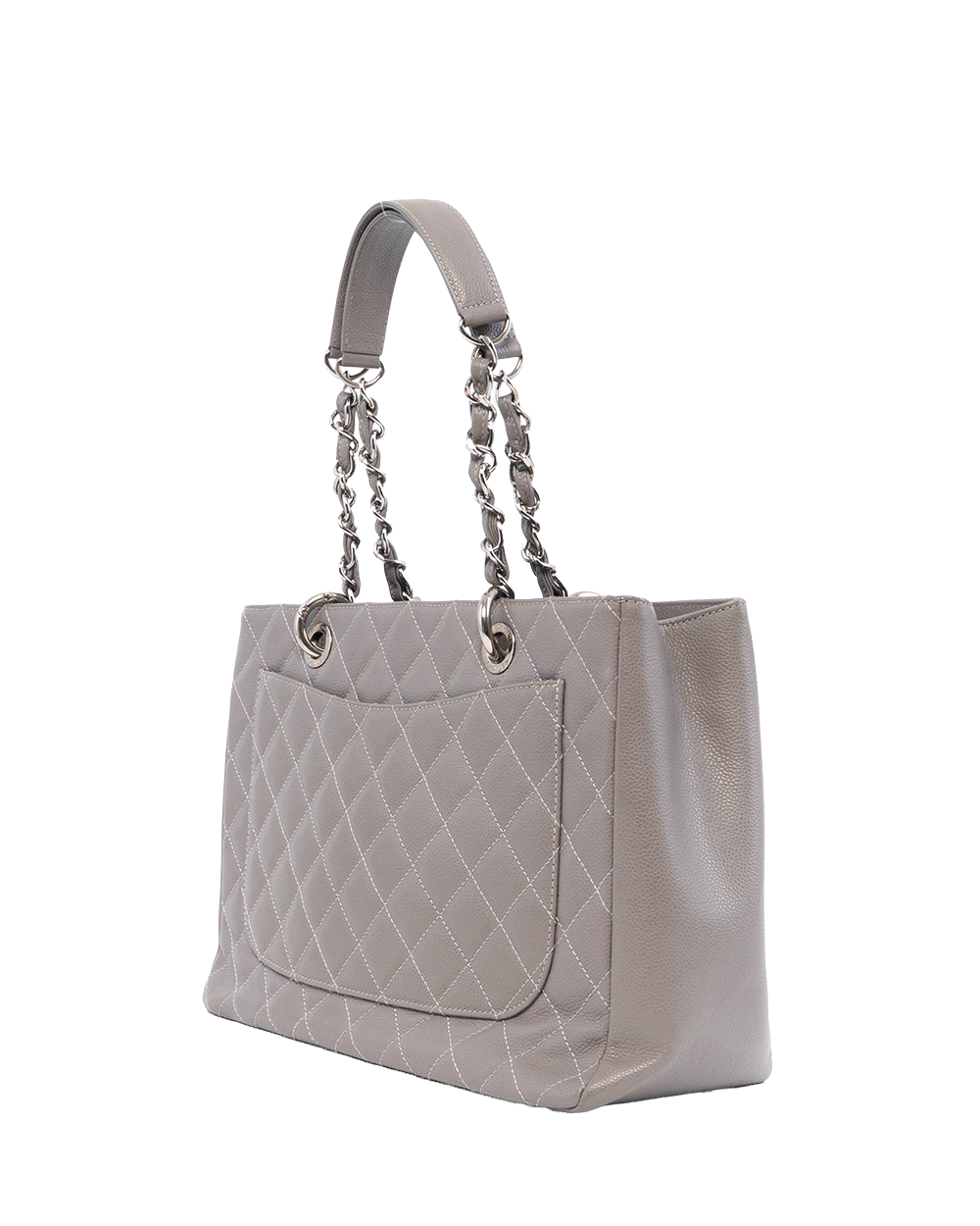 CHANEL GST GRAY CAVIAR SHW 17029033 4128