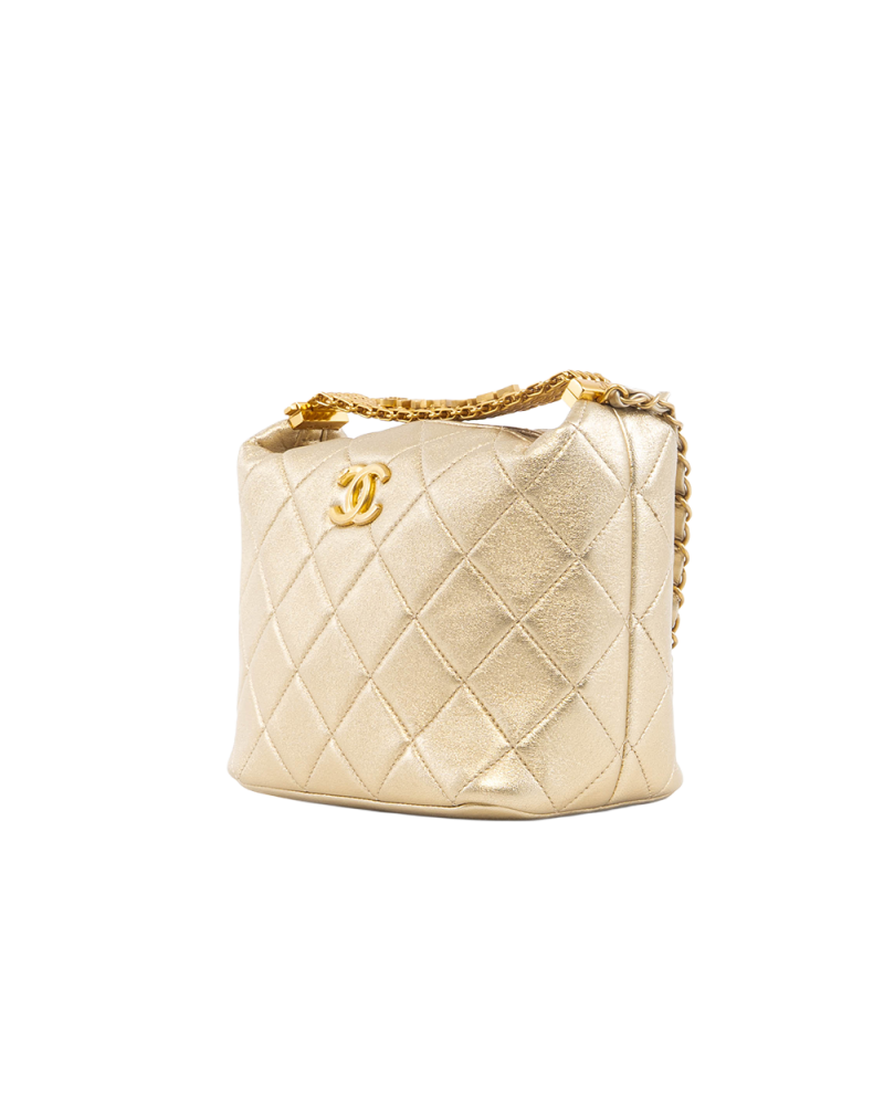 CHANEL HOBO 22S HANDLE GOLD LAMB GHW 1K9TKLN1 5282