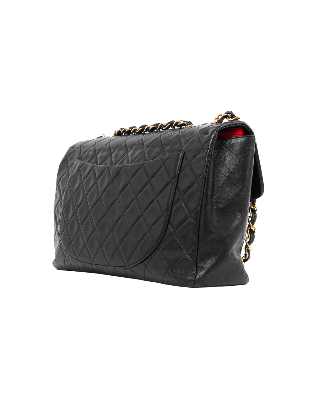 CHANEL JUMBO CLASSIC FLAP BLACK LAMB GHW 3903307 4051