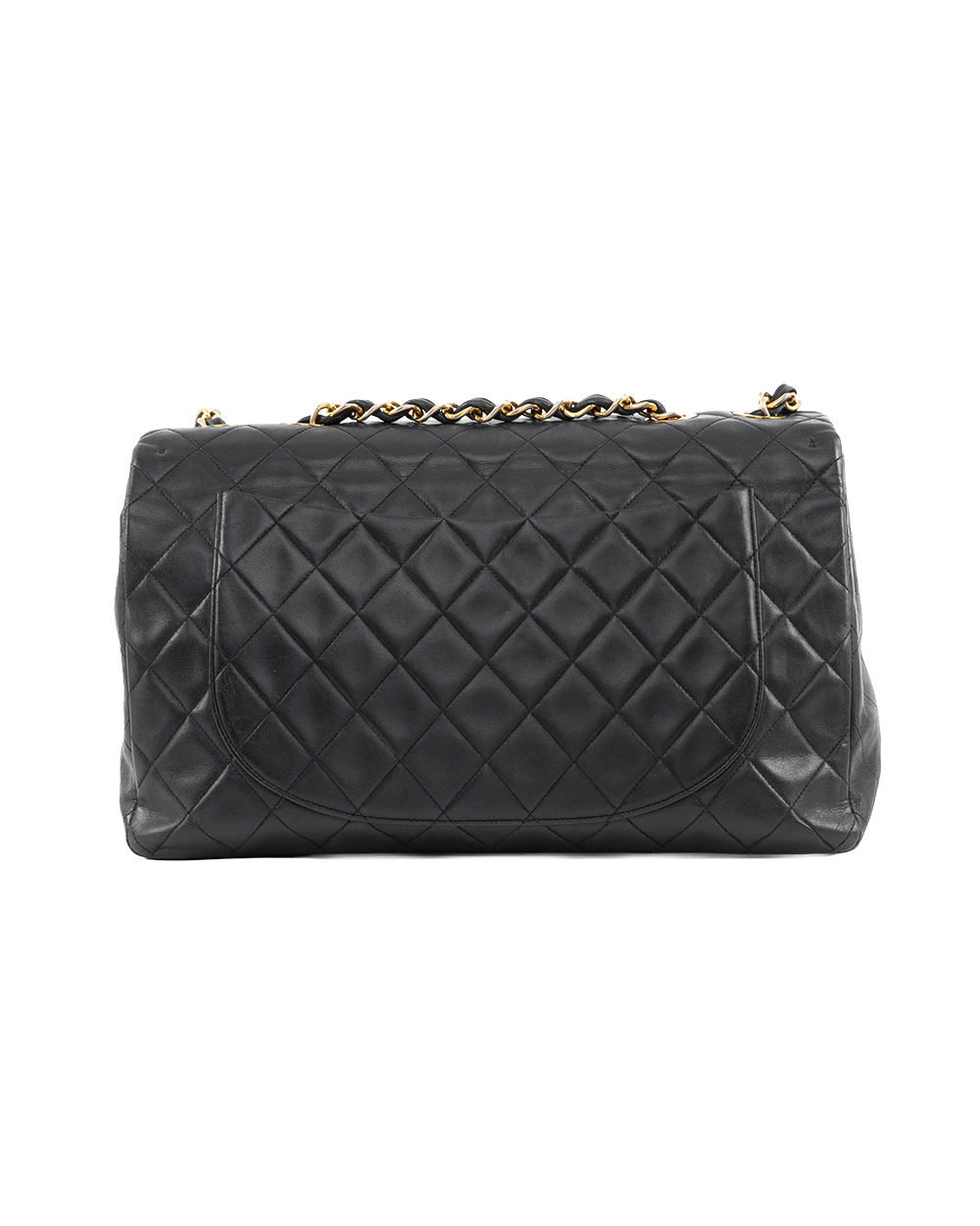 CHANEL JUMBO CLASSIC FLAP BLACK LAMB GHW 3903307 4052